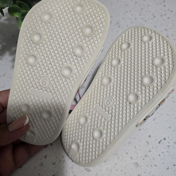 Primark Kids Sandals - White and Pink with Character Design - Picture 7 of 8